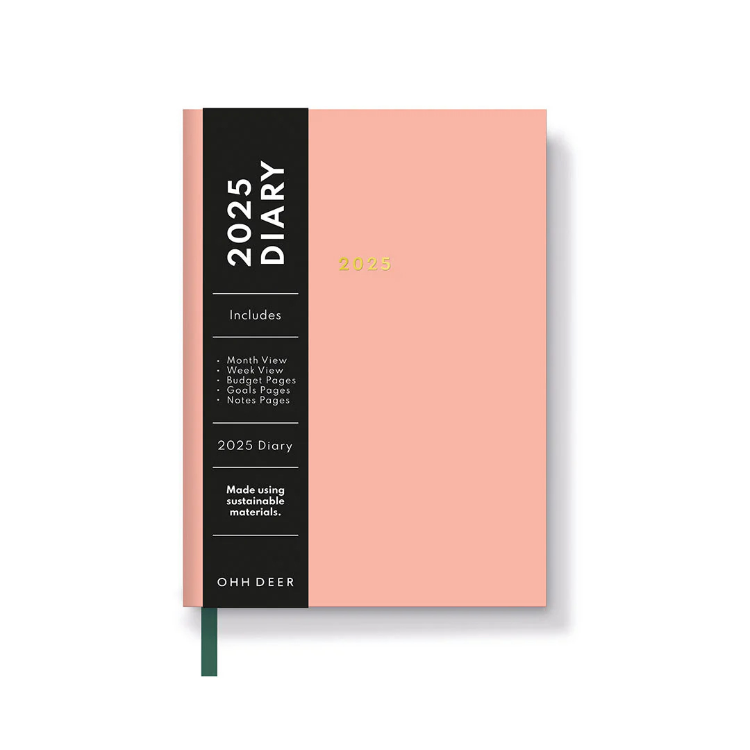 Ohh Deer A6 Blossom Pink 2025 Diary