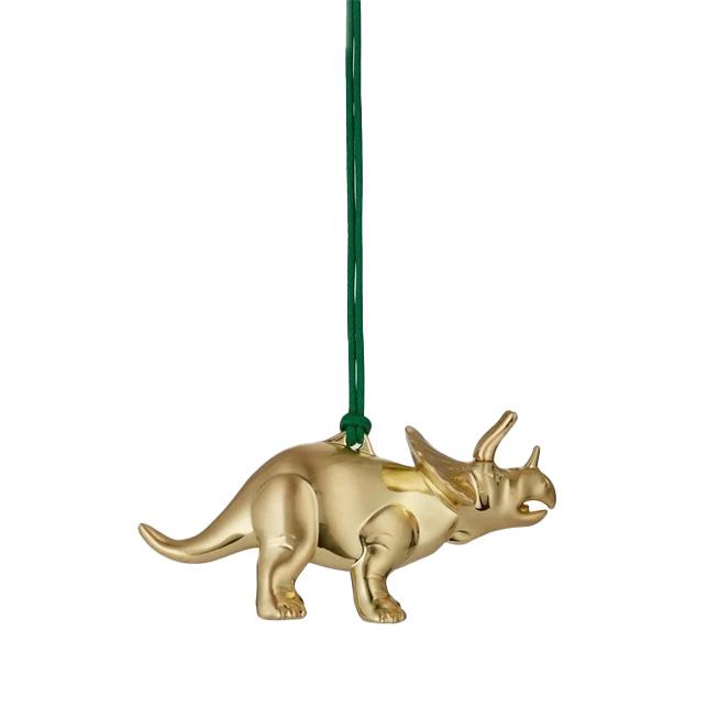 Waterford Metal Ornament Triceratops Golden