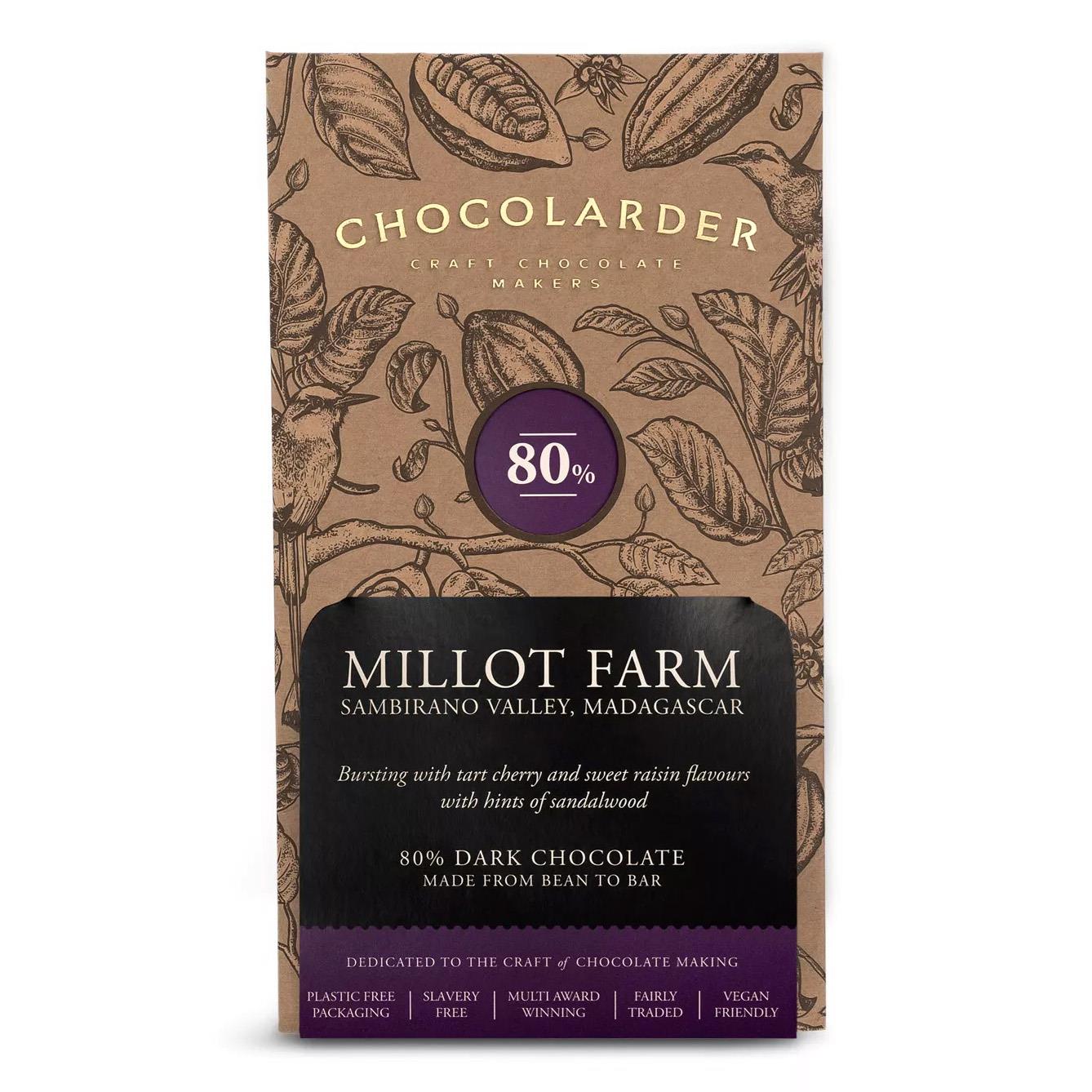 Chocolarder Millot Farm 80% Dark 70G