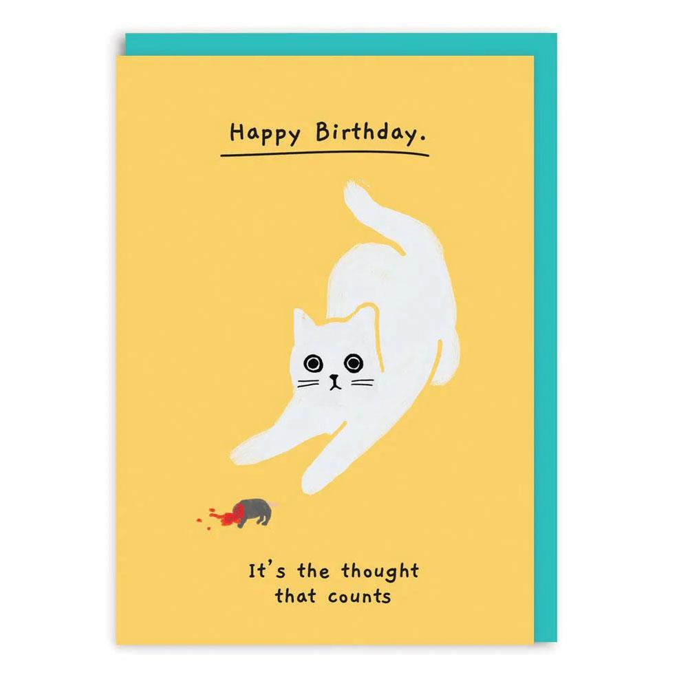 Happy Birthday, It’s the Thought That Counts Card