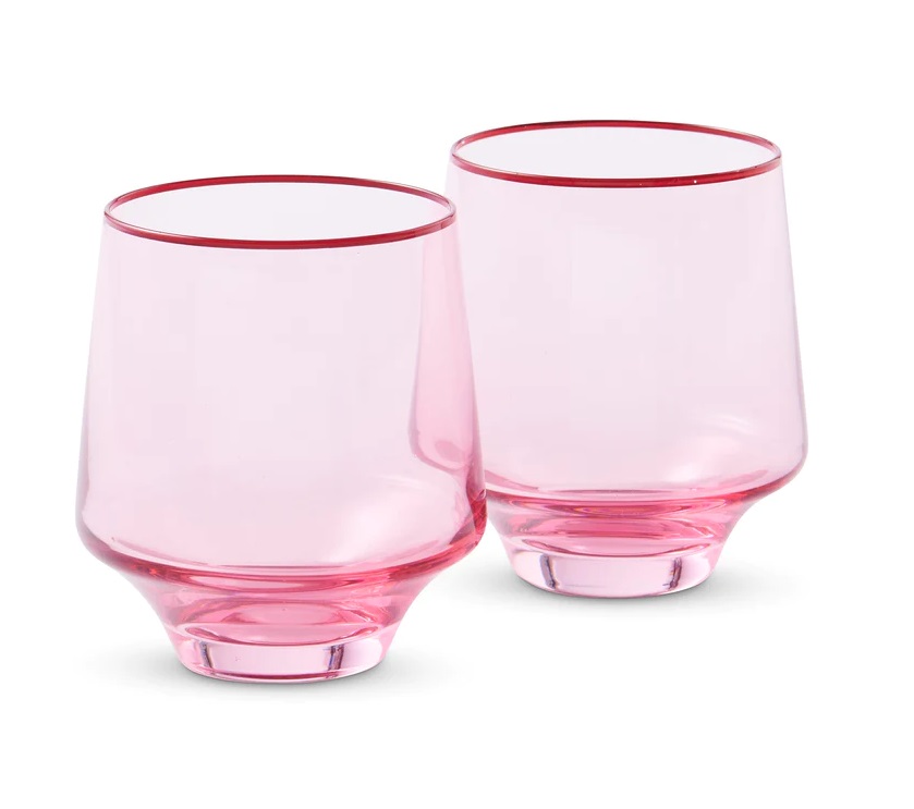 Kip&Co Rose With A Twist Tumbler Glass 2P Set