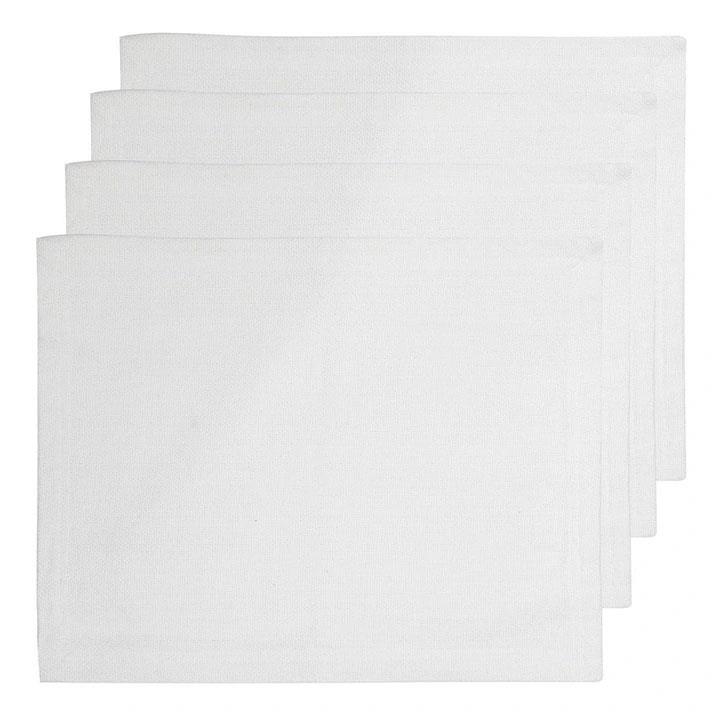 Ladelle Lina White Placemat Pack Of 4