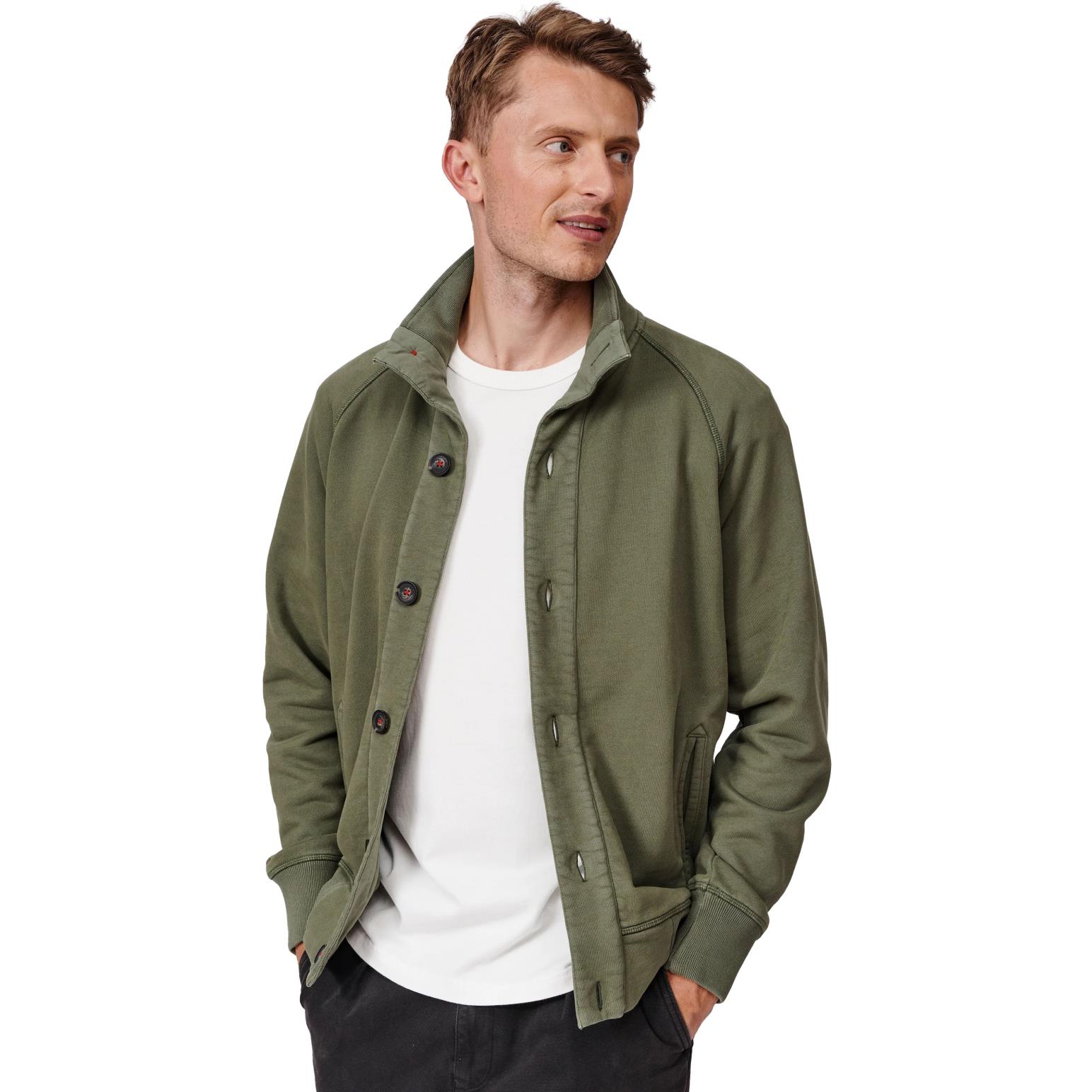 Aubin Cliff Utility Button Through Sweatshirt