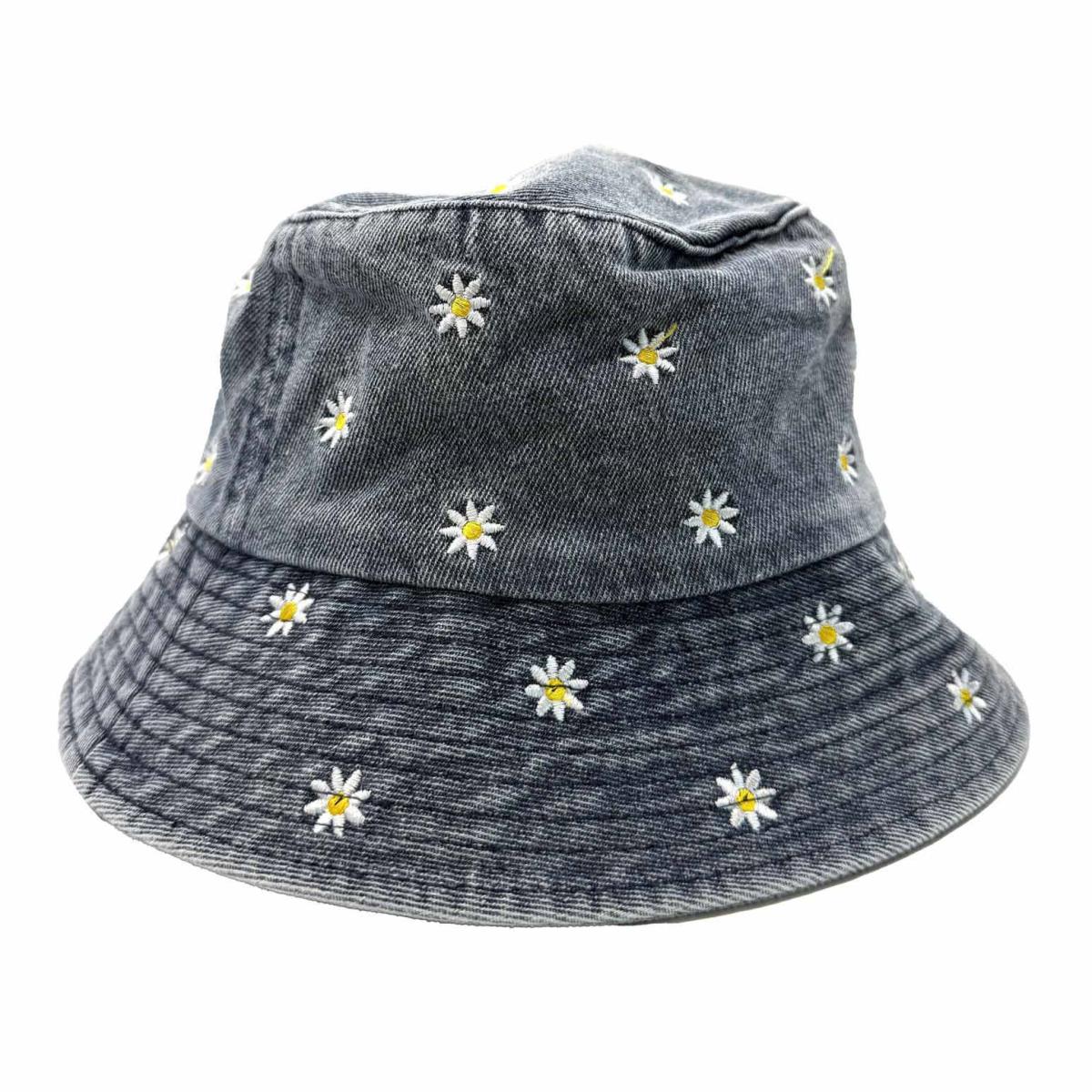 Headstart Daisy Embr Denim Hat