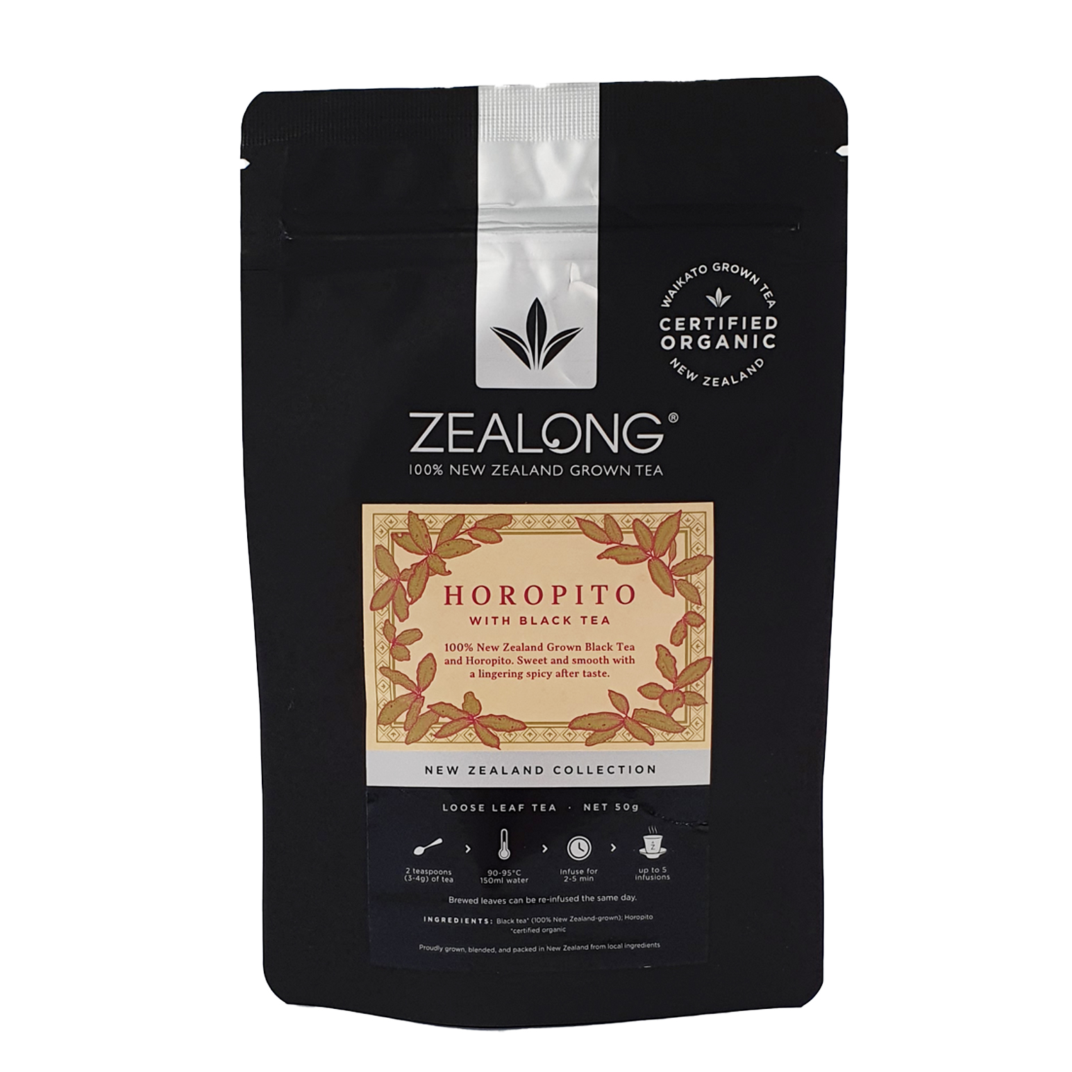 Zealong Horopito & Black Tea Loose Leaf 50g