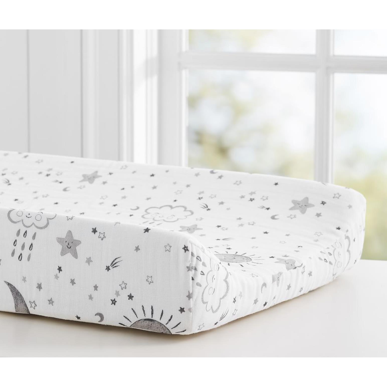 Pottery Barn Kids Skye Muslin Changing Pad Cover