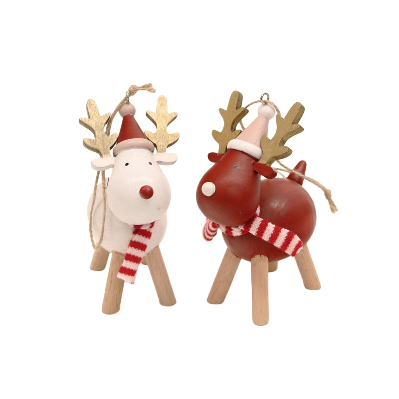 Le Forge Stockholm Moose Standing Hangers - White/Red