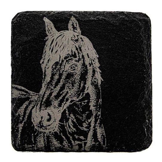 Selbrae House Single Slate Coaster - Horse