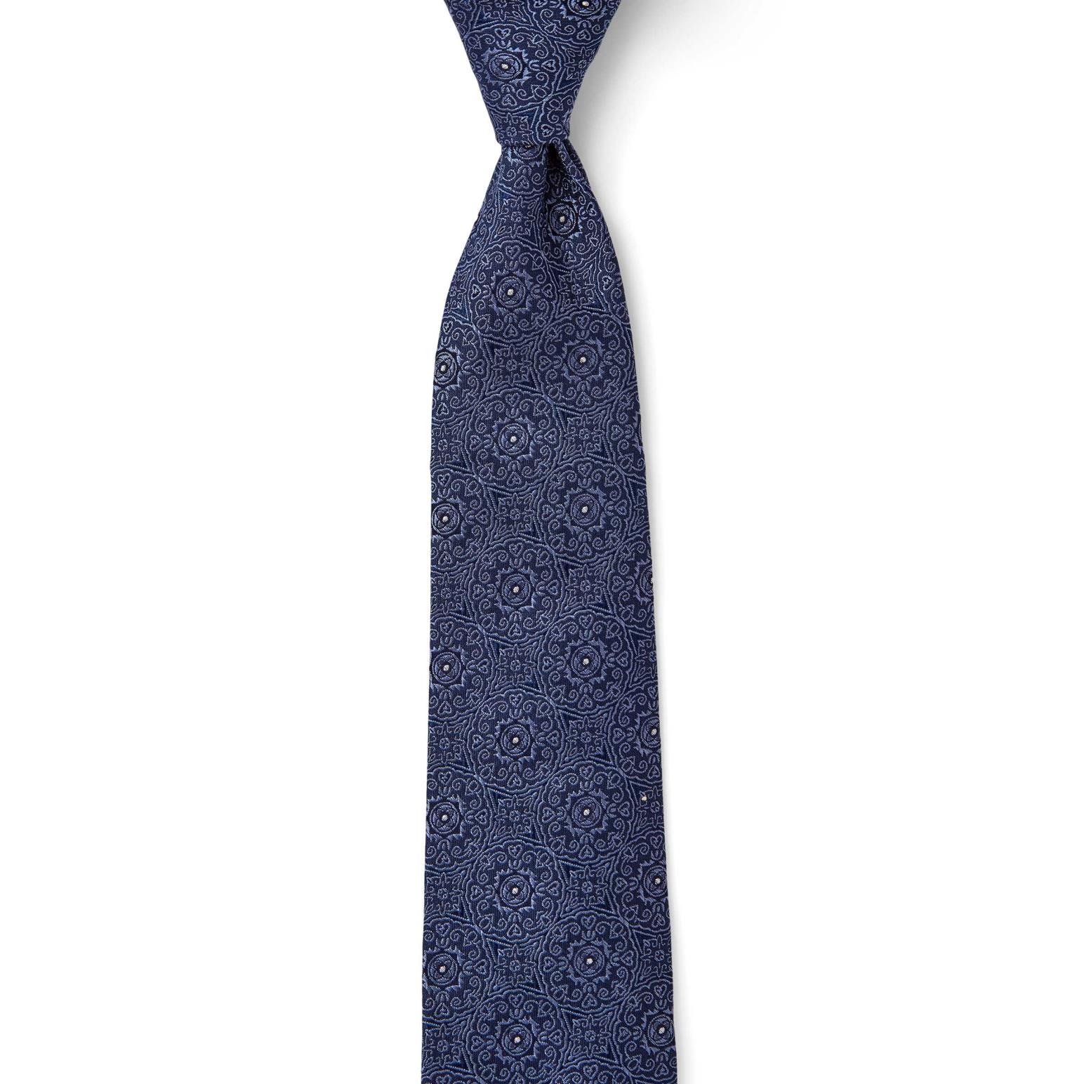 Cambridge Medallion Foulard 7.5cm Tie