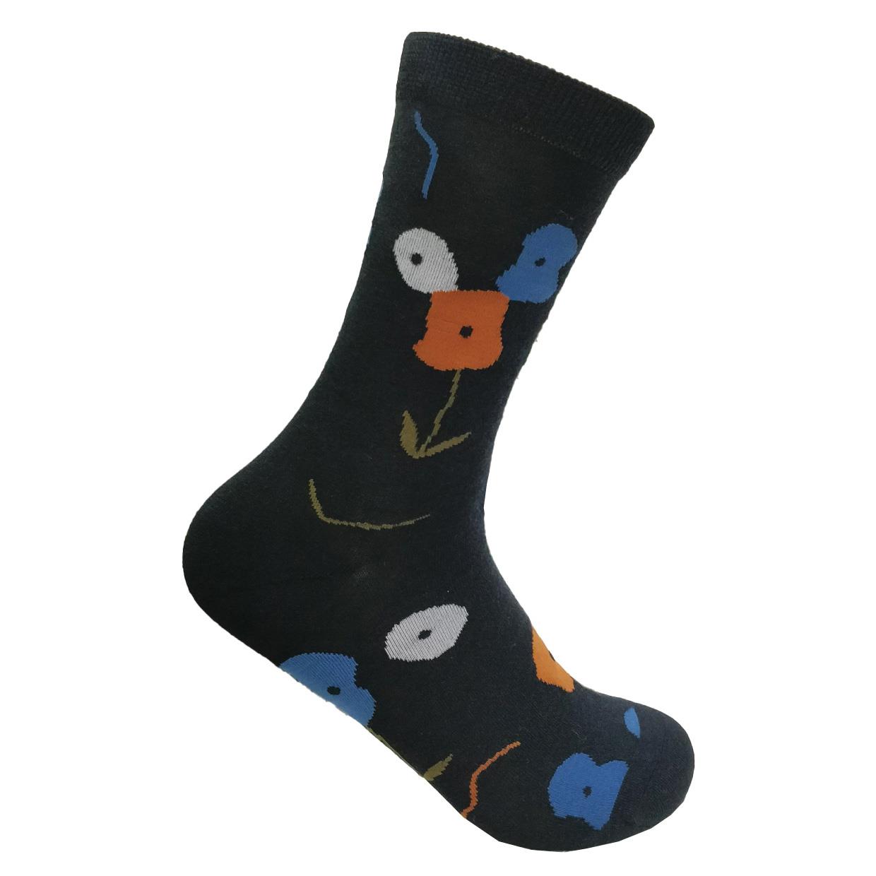 Designer Textiles Artistic Flower Sock