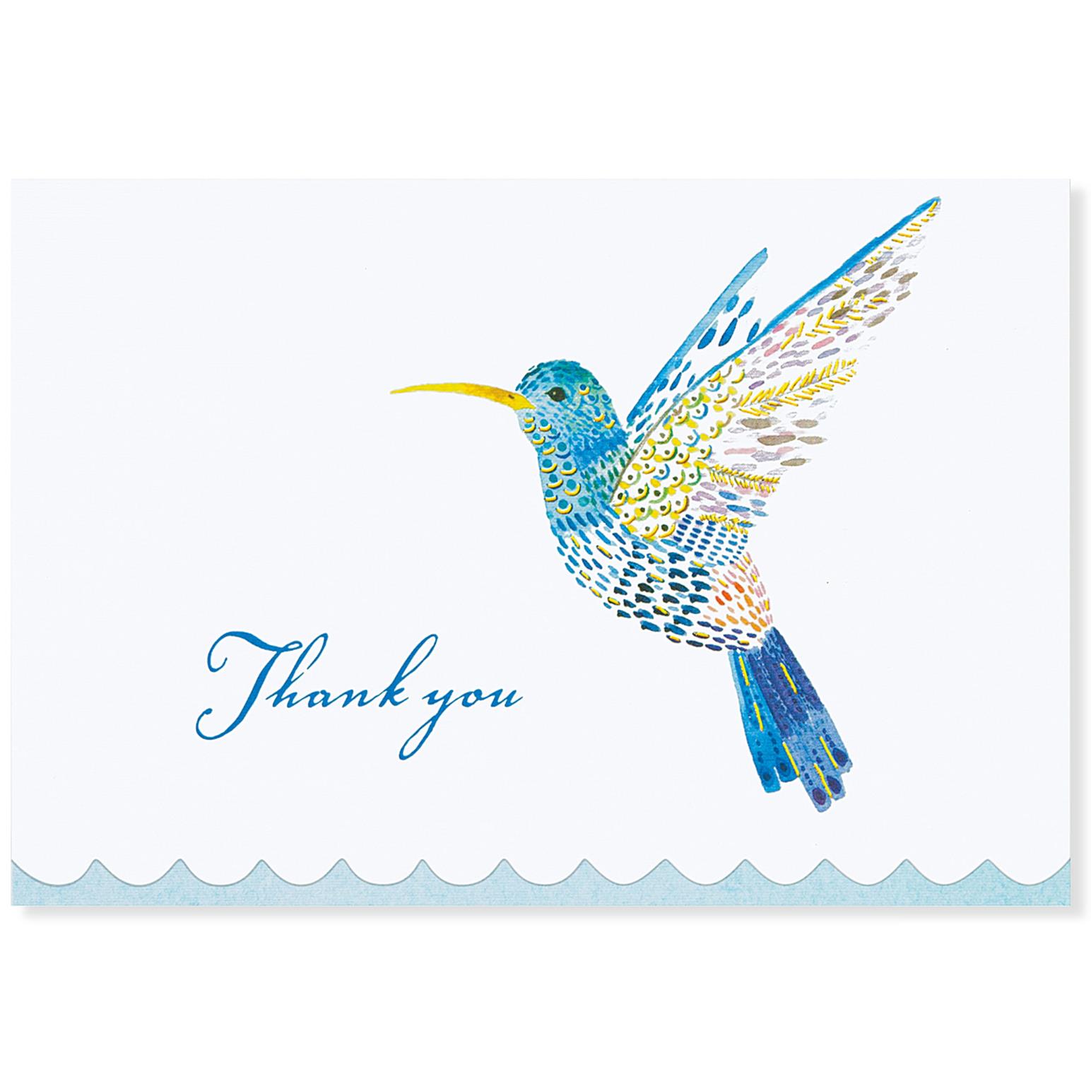 Image Gallery Thank You Notecard: Hummingbird