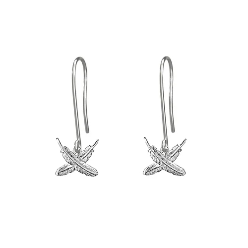 Boh Runga Petite Feather Kisses Hook Earrings