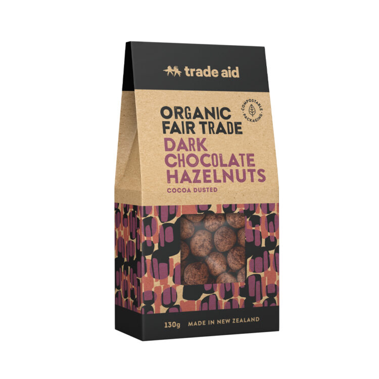 Trade Aid 55% Dark Chocolate Hazelnuts - 130g