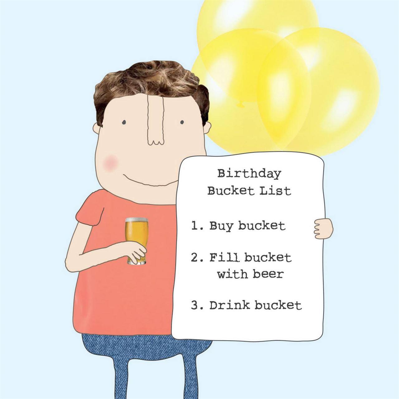 Rosie Made A Thing Boy Bucket List Card