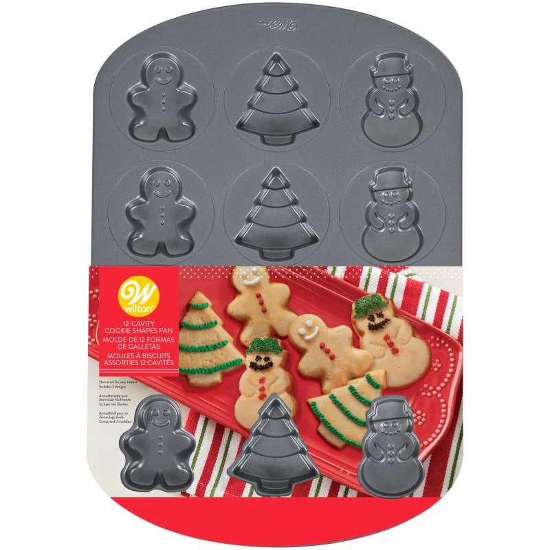 Wilton Cookie Pan Xmas 12 Cavity