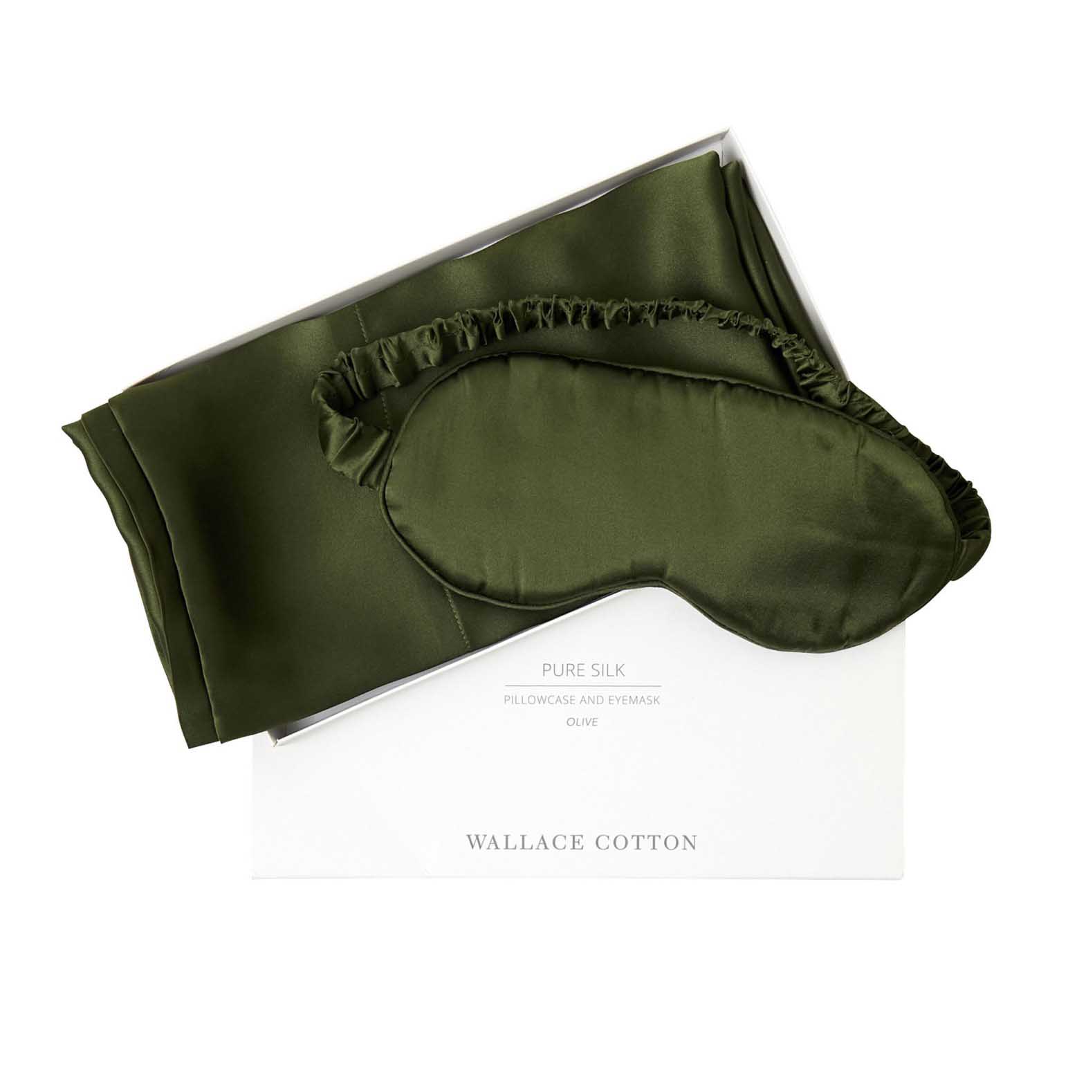 Wallace Cotton Silk Pillowcase & Eye Mask Gift Box Set