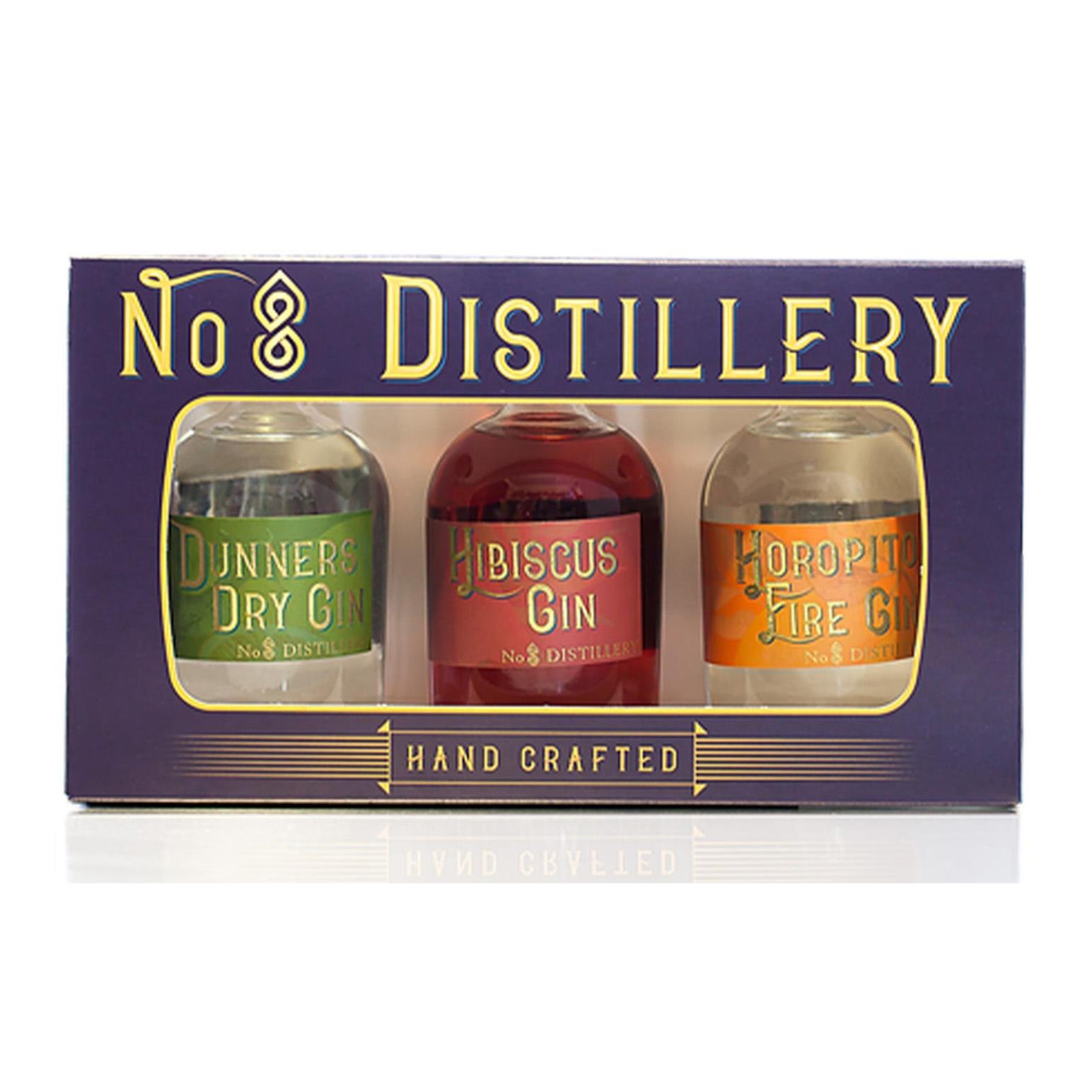 No8 Distillery Gin Gift Box 3x250ml