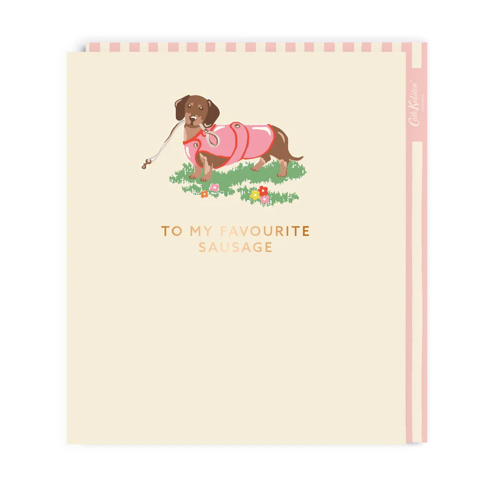 Cath Kidston To My Favourite Sausage Card