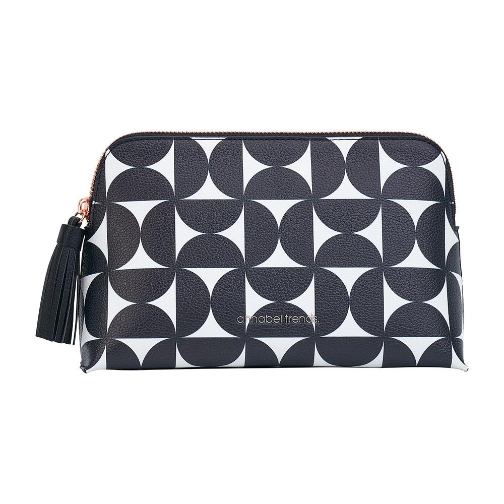 Annabel Trends Vanity Bag Medium - Black & White Geometric