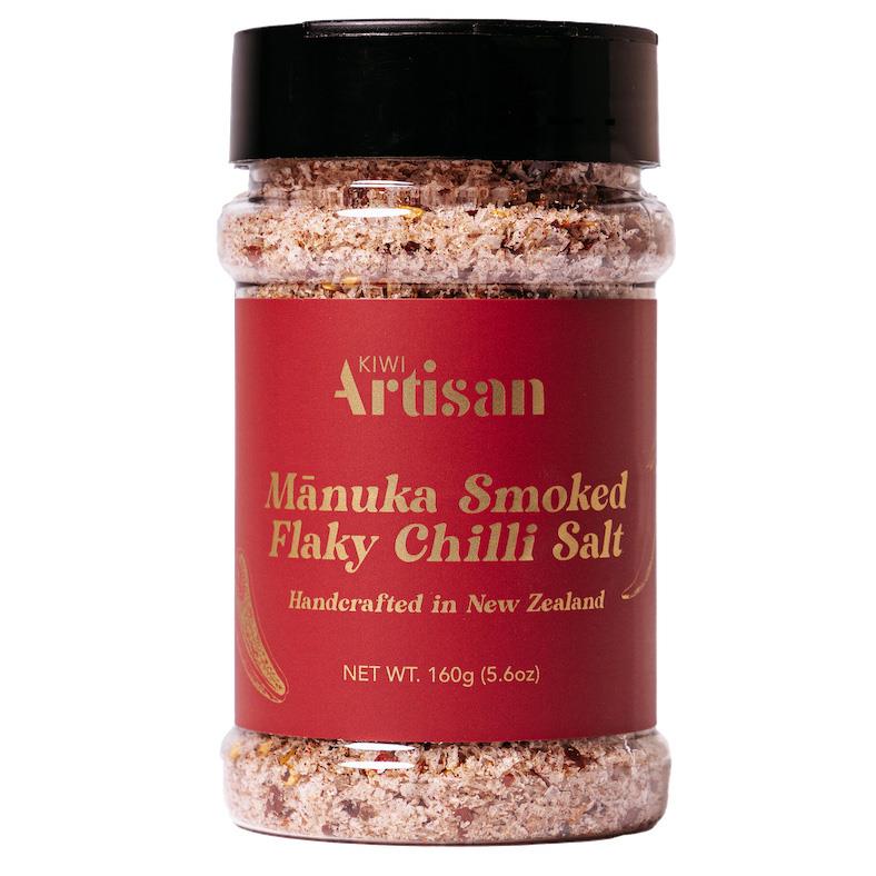 Kiwi Artisan Manuka Smoked Flaky Chilli Salt 160g