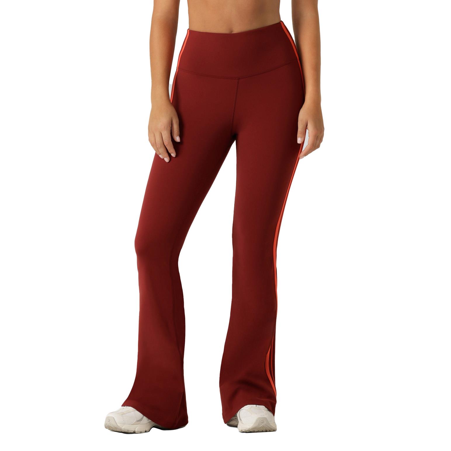 Lorna Jane Contrast Lotus Flared Full Length Leggings