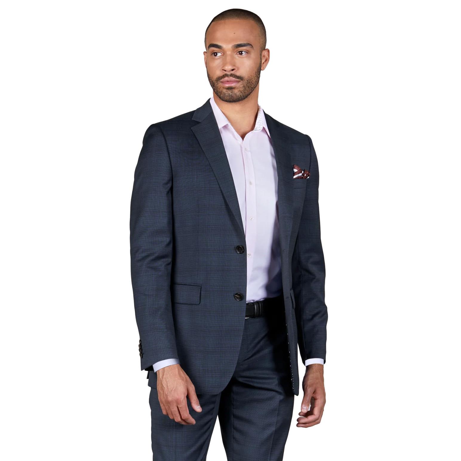 Rembrandt Cooper Blue Check Suit Jacket