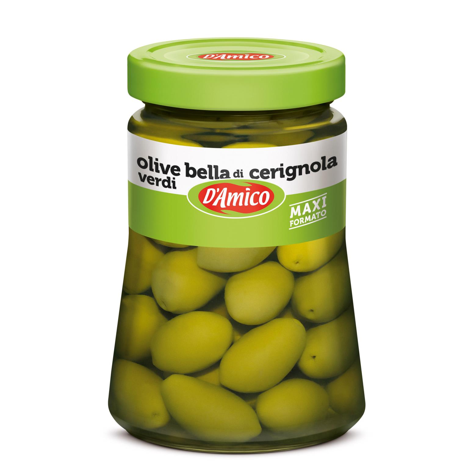 D'Amico Bella Cerignola Green Olives 730g