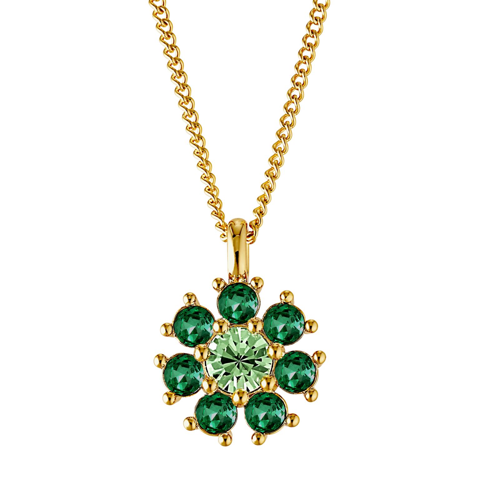 Dyrberg Kern Delise Sg Emerald Green Necklace