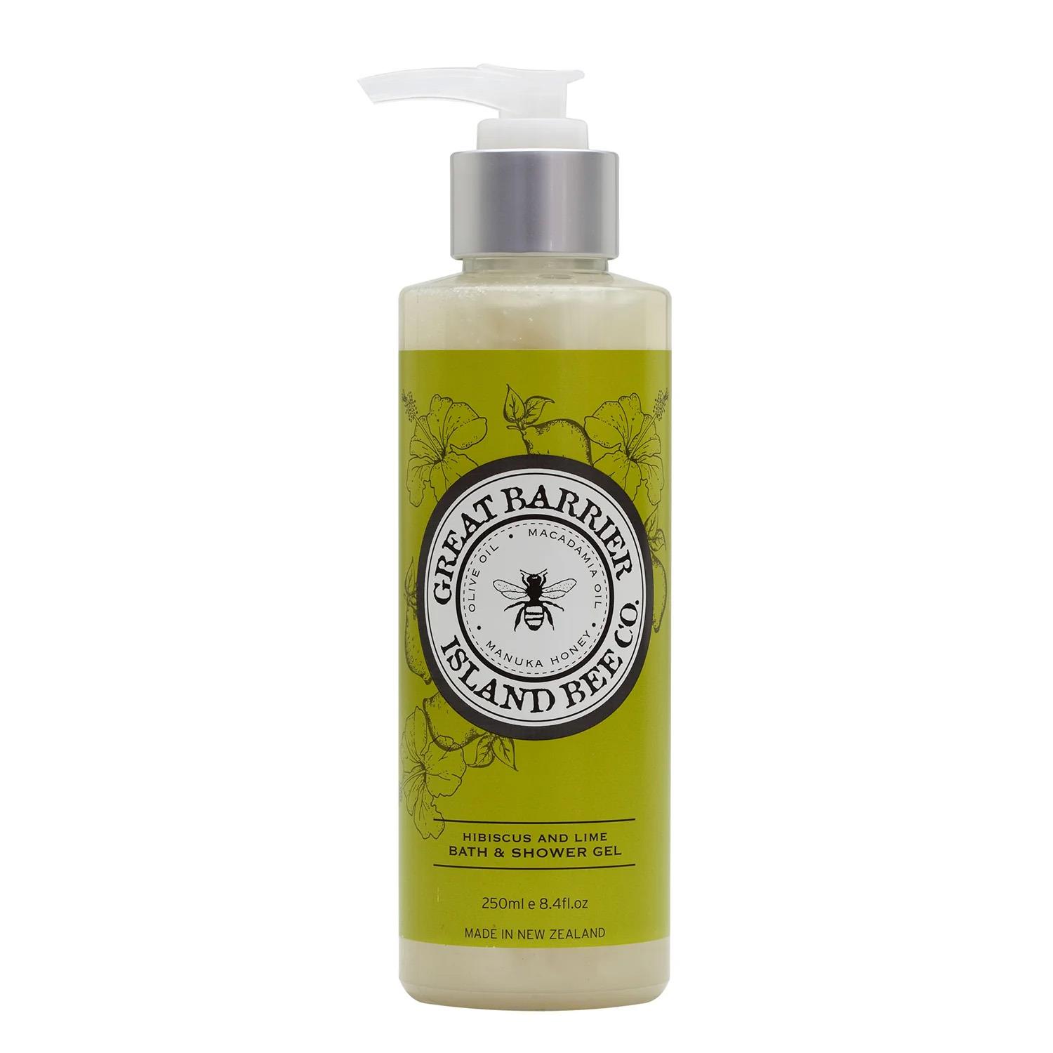 Great Barrier Island Bee Co Island Flowers Hibiscus Lime Bath & Shower Gel