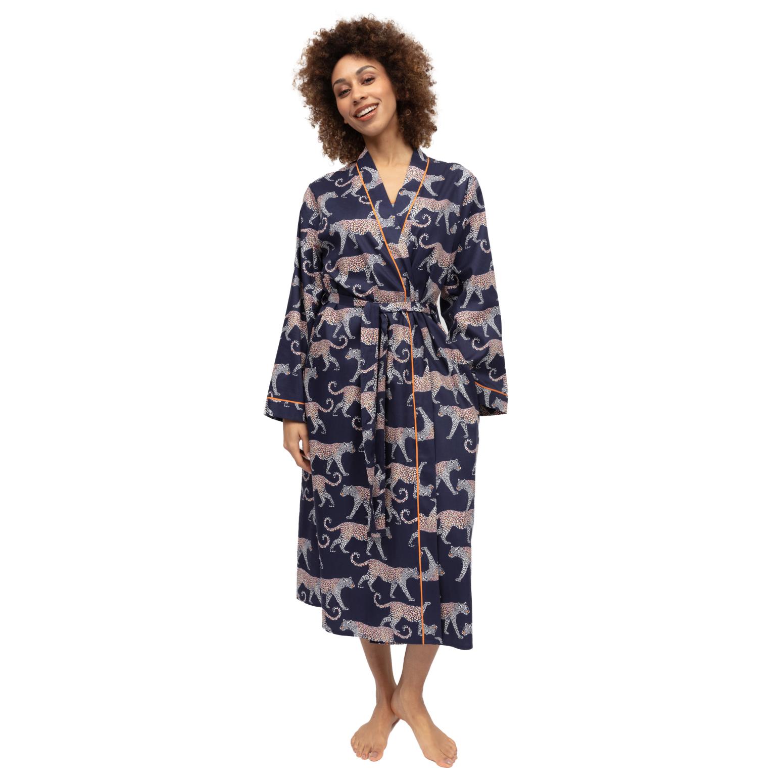 Cyberjammies Taylor Leopard Lslv Long Dressing Gown