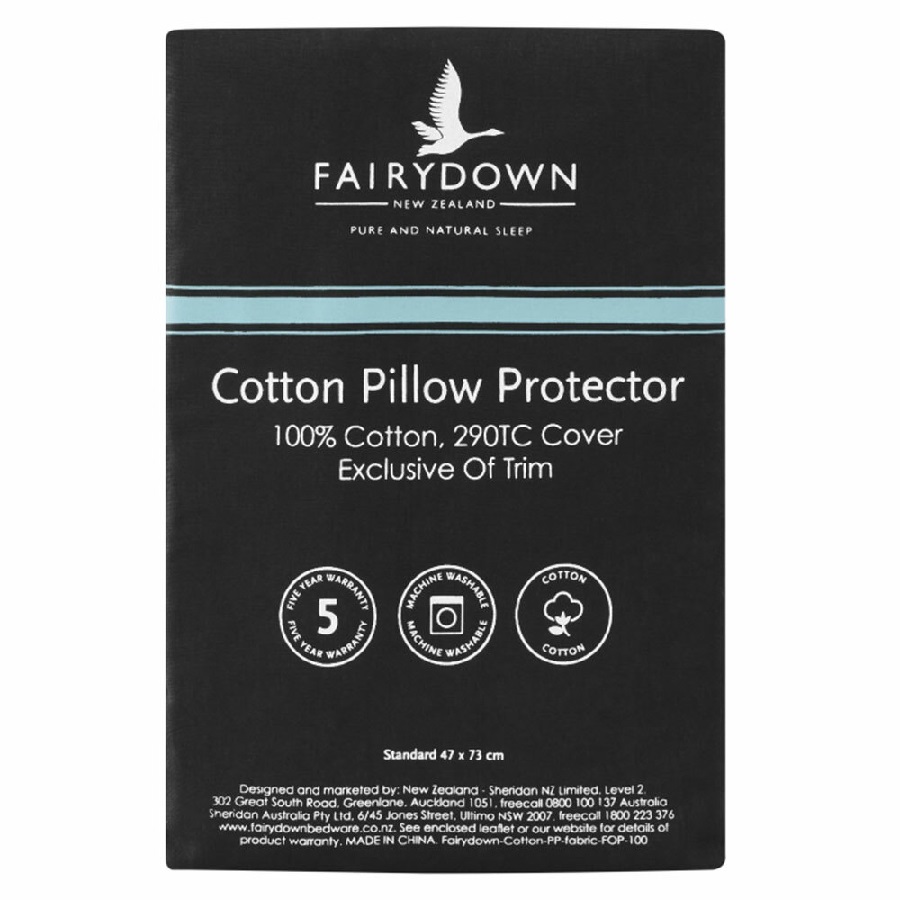 Fairydown Cotton Pillow Protector - Standard