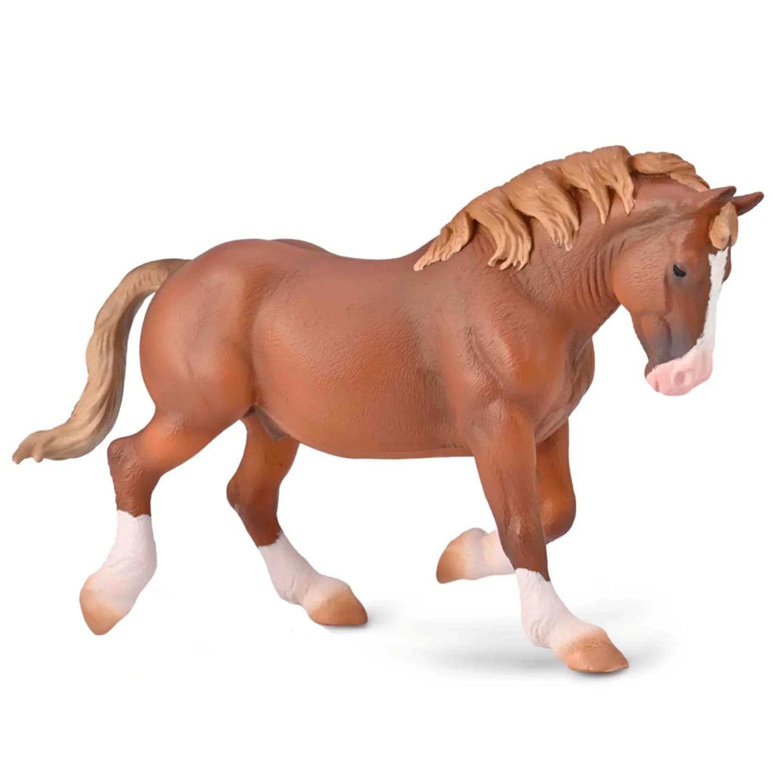 CollectA Breton Draft Horse Stallion Chestnut