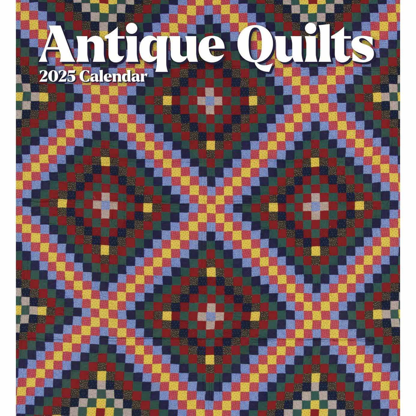 Pomegranate Antique Quilts 2025 Wall Calendar