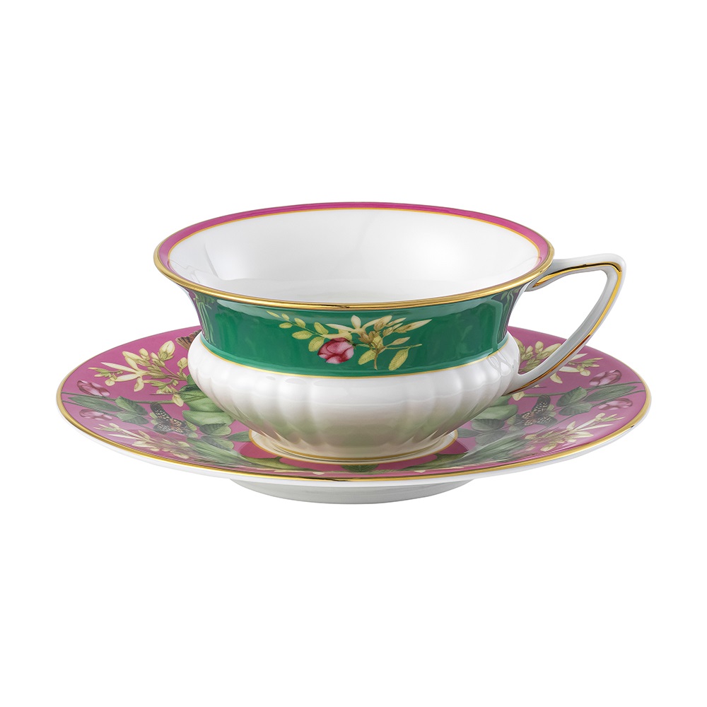 Wedgwood Wonderlust Pink Lotus Teacup & Saucer 140ml