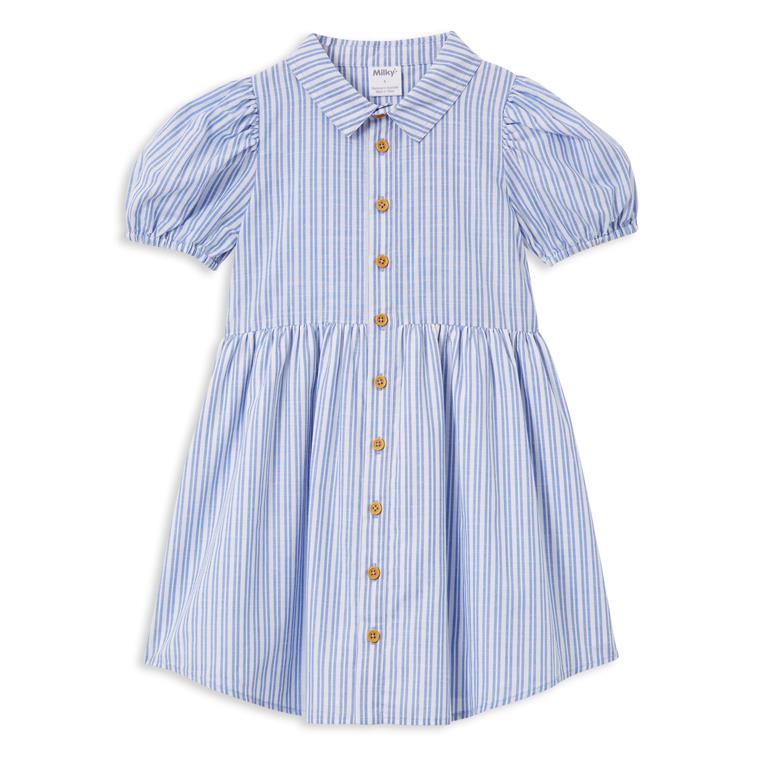 Milky Sailor Stripe Dress 8-12Y