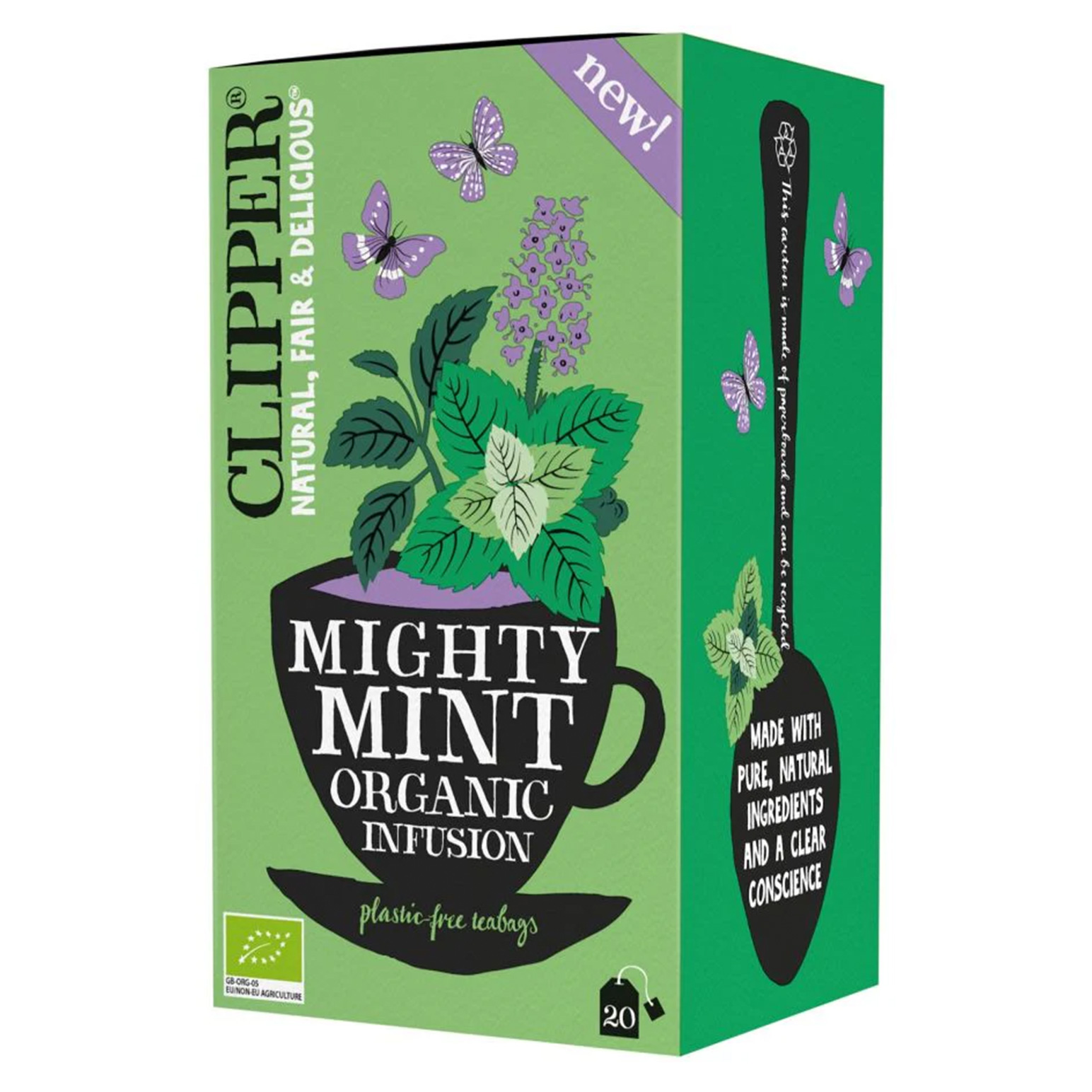 Clipper Tea Mighty Mint Organic Infusion 20 Tea Bags