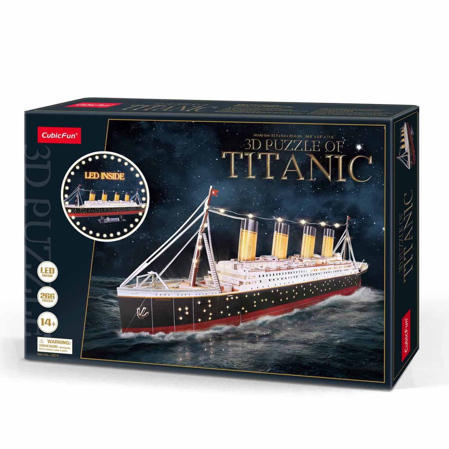 Cubic Fun Titanic Giant Xl With Led Lights