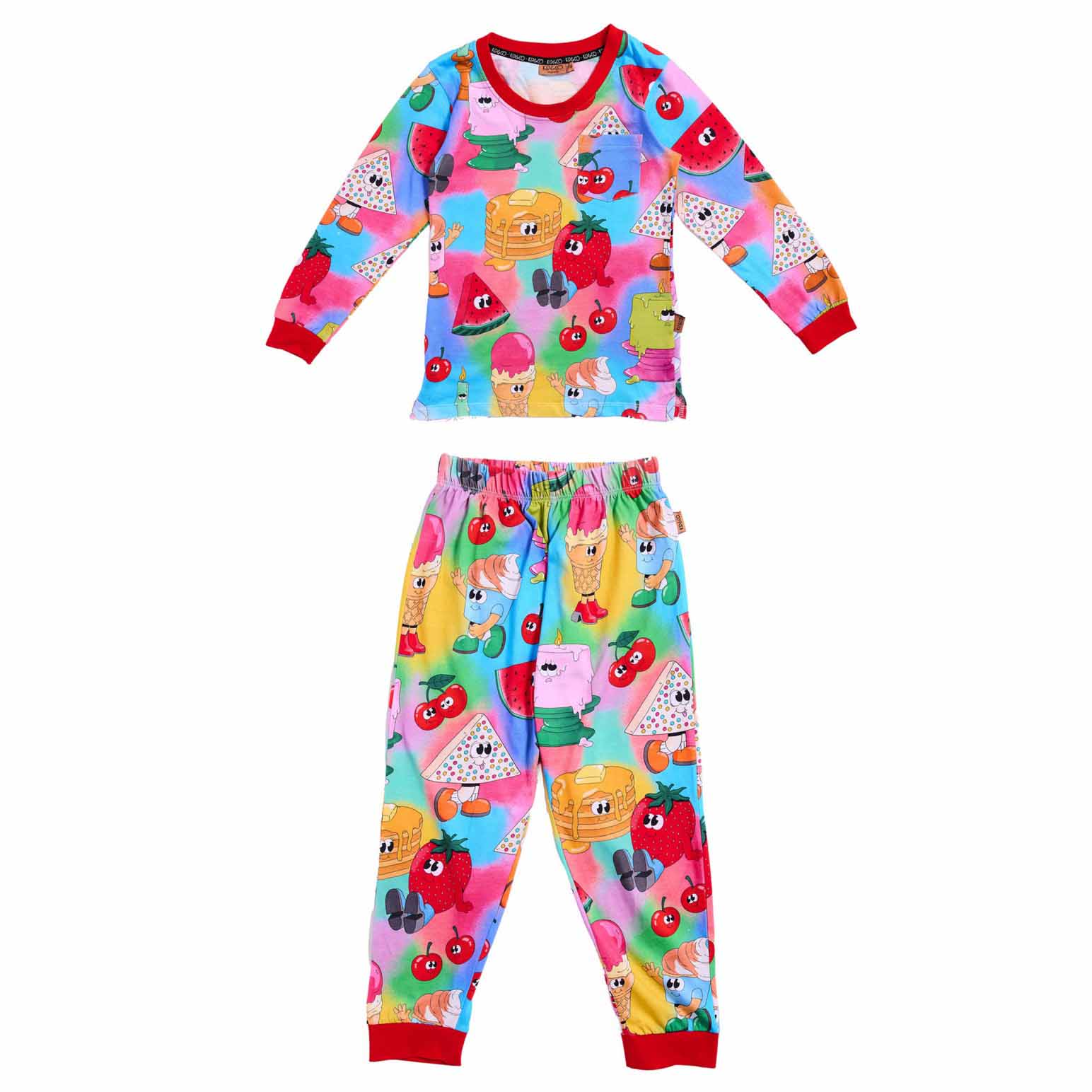 Kip&Co Just Dessert Organic Cotton Long Sleeve Top & Pant Pyjama Set