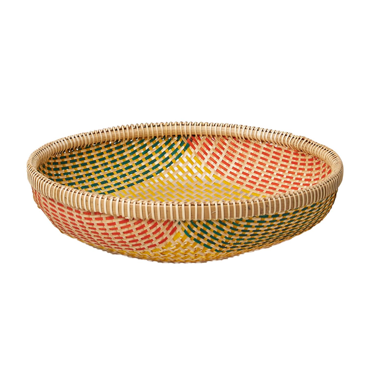 Città Thao Woven Basket Yellow/Multi L