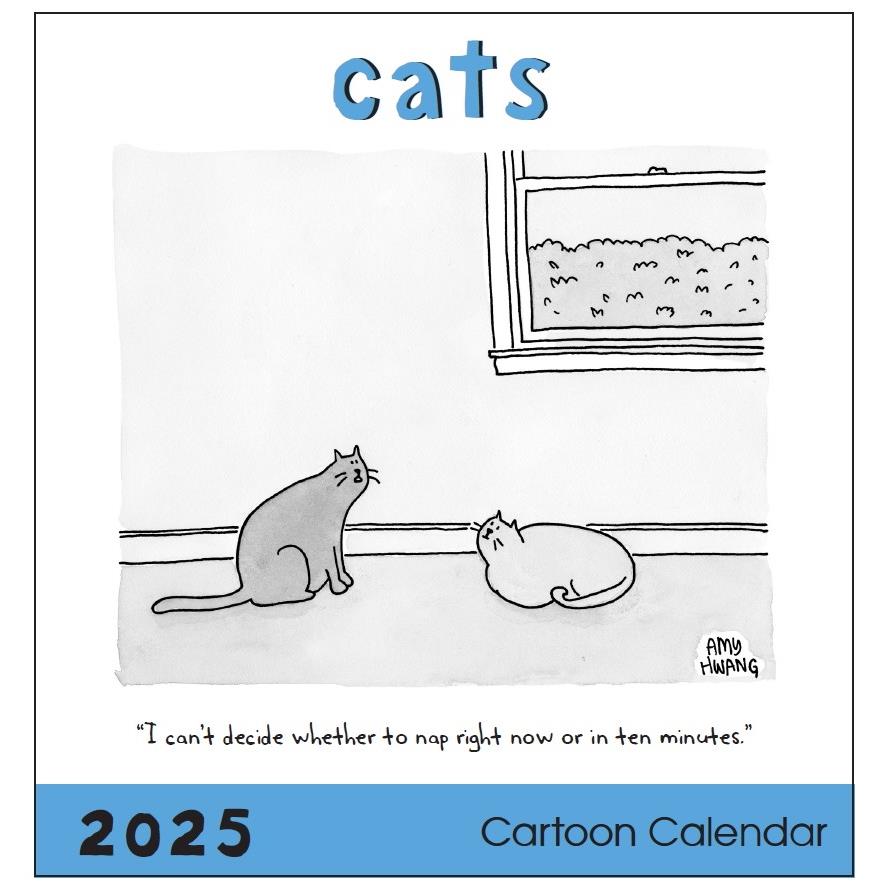 New Yorker 2025 Cats Cartoon Collection Calendar