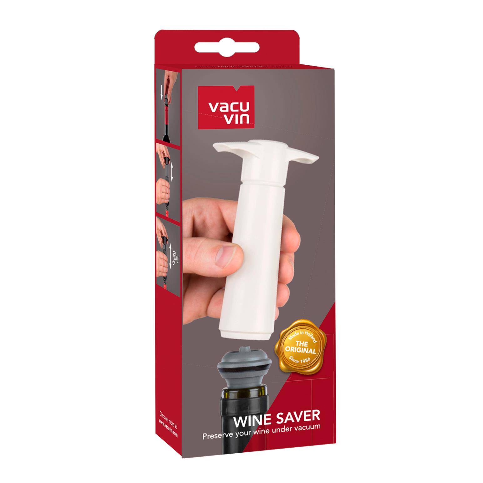 VacuVin Wine Saver Pump & 2 Stoppers