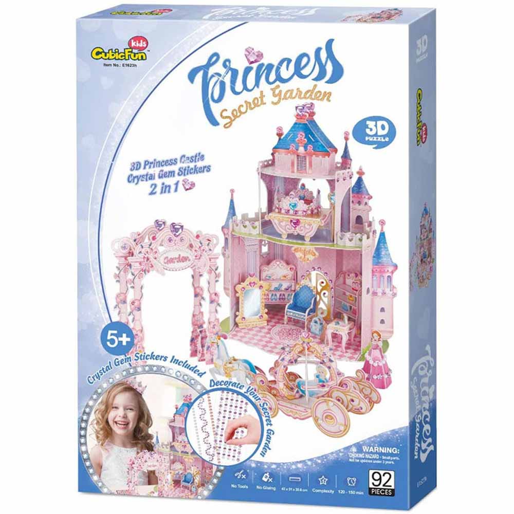 Cubic Fun Princess Secret Garden - Stickers & Gems