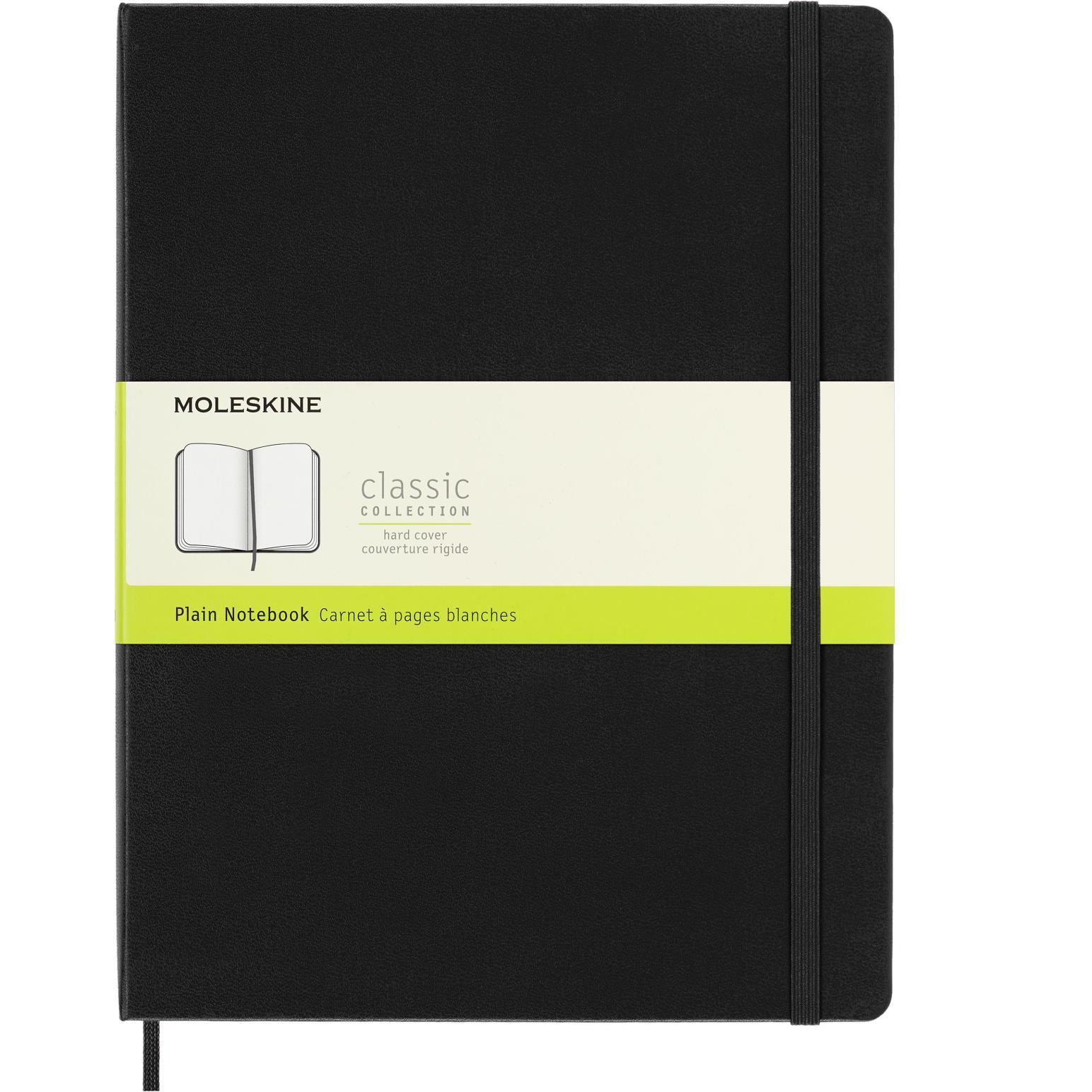 Moleskine Notebook XL Plain Black Hard