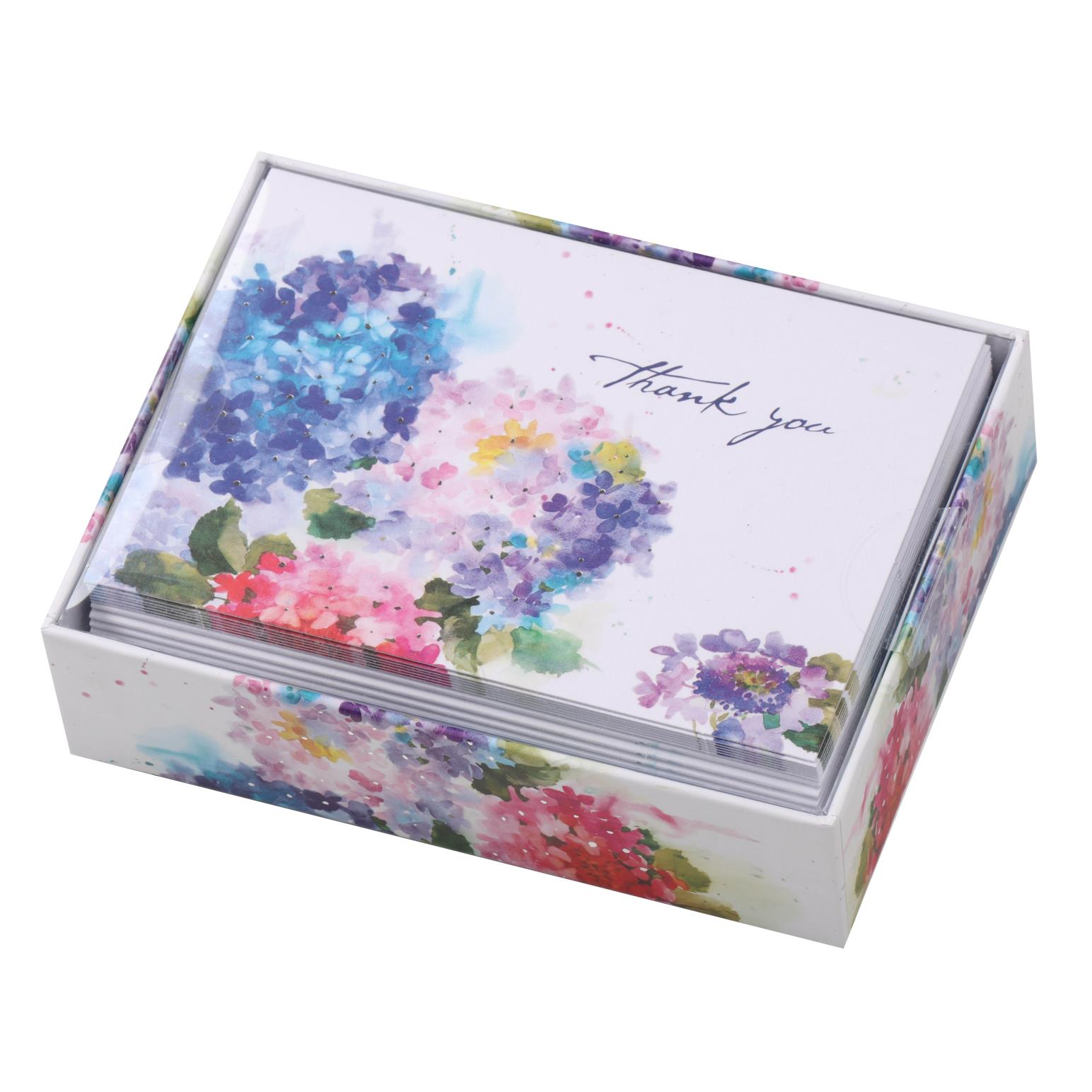 Thank You Hydrangeas Note Cards 14 Pack