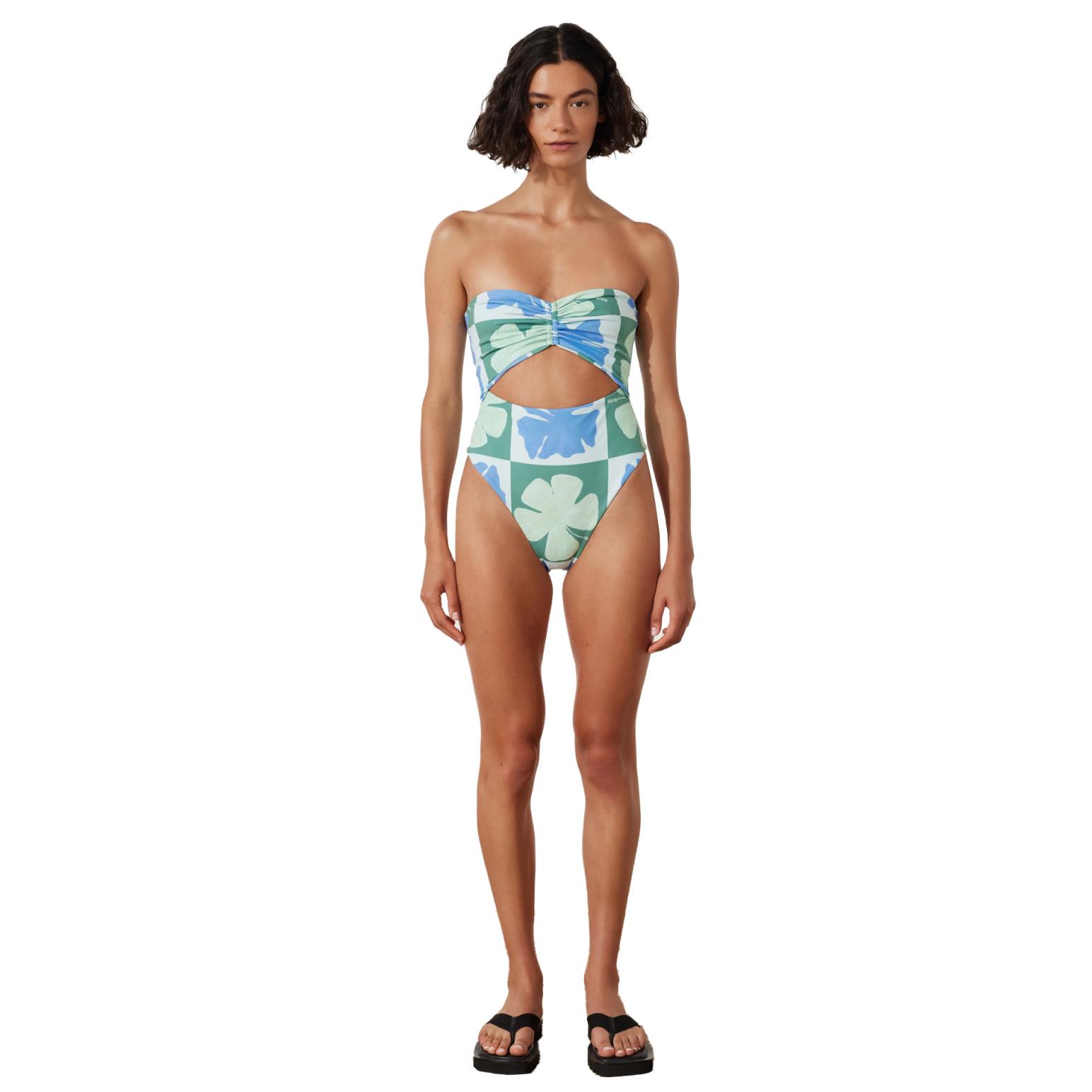 Zulu & Zephyr Hibiscus Halter One Piece