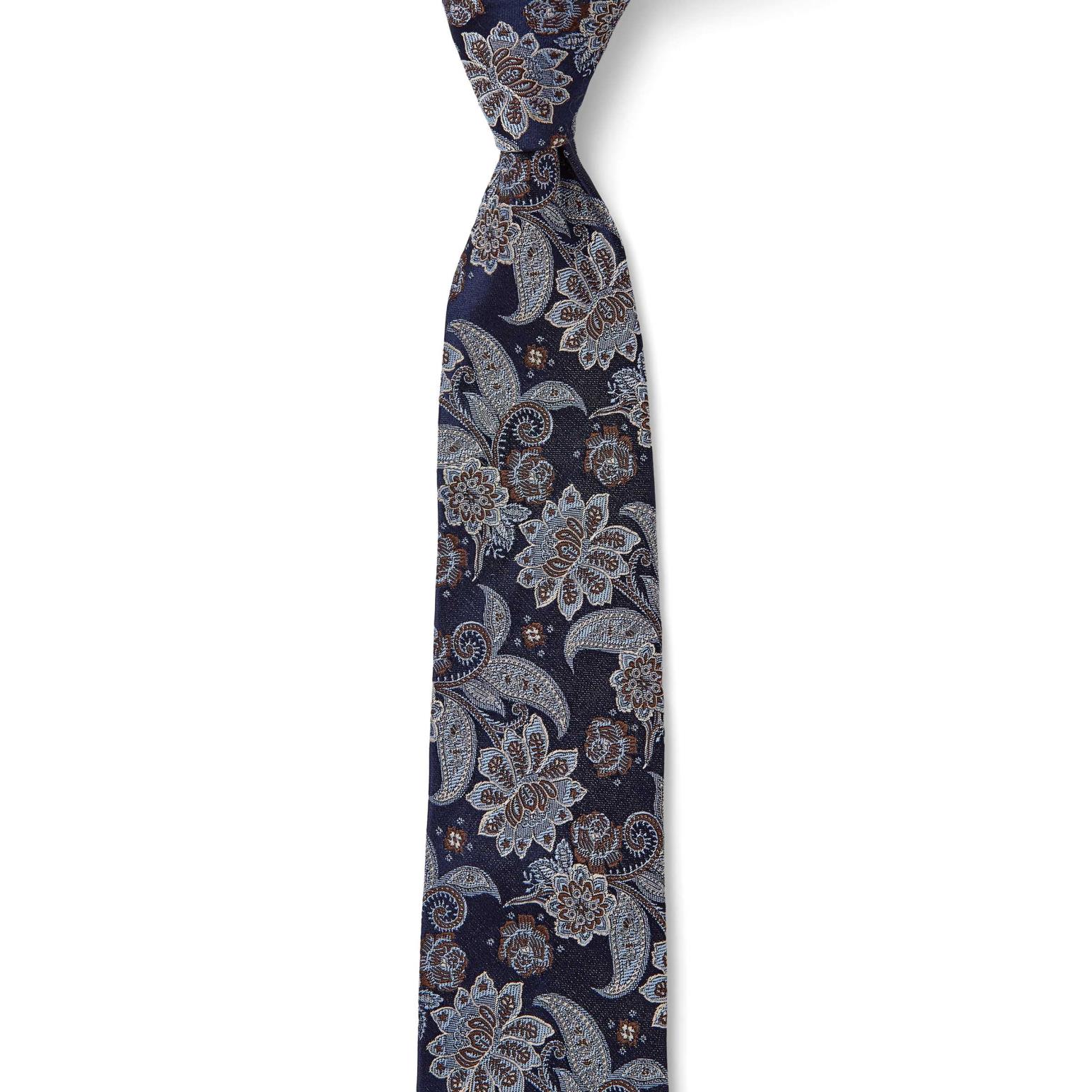 Cambridge Floral Paisley 7.5cm Tie