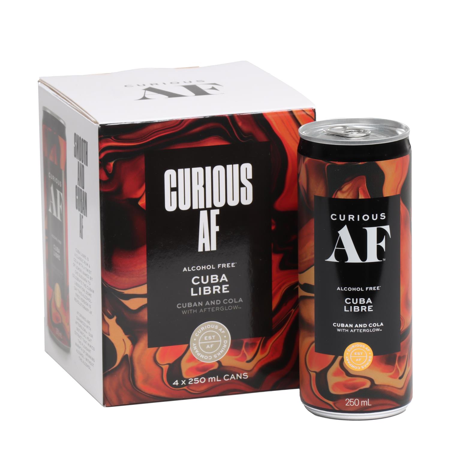 Curious AF Alcohol Free Cuba Libre 4 x 250ml