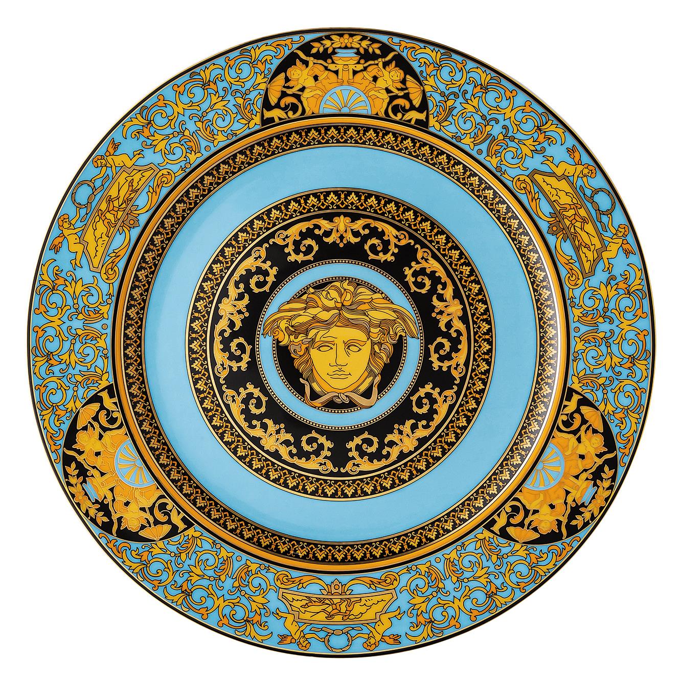 Versace Medusa Celeste Plate 30cm