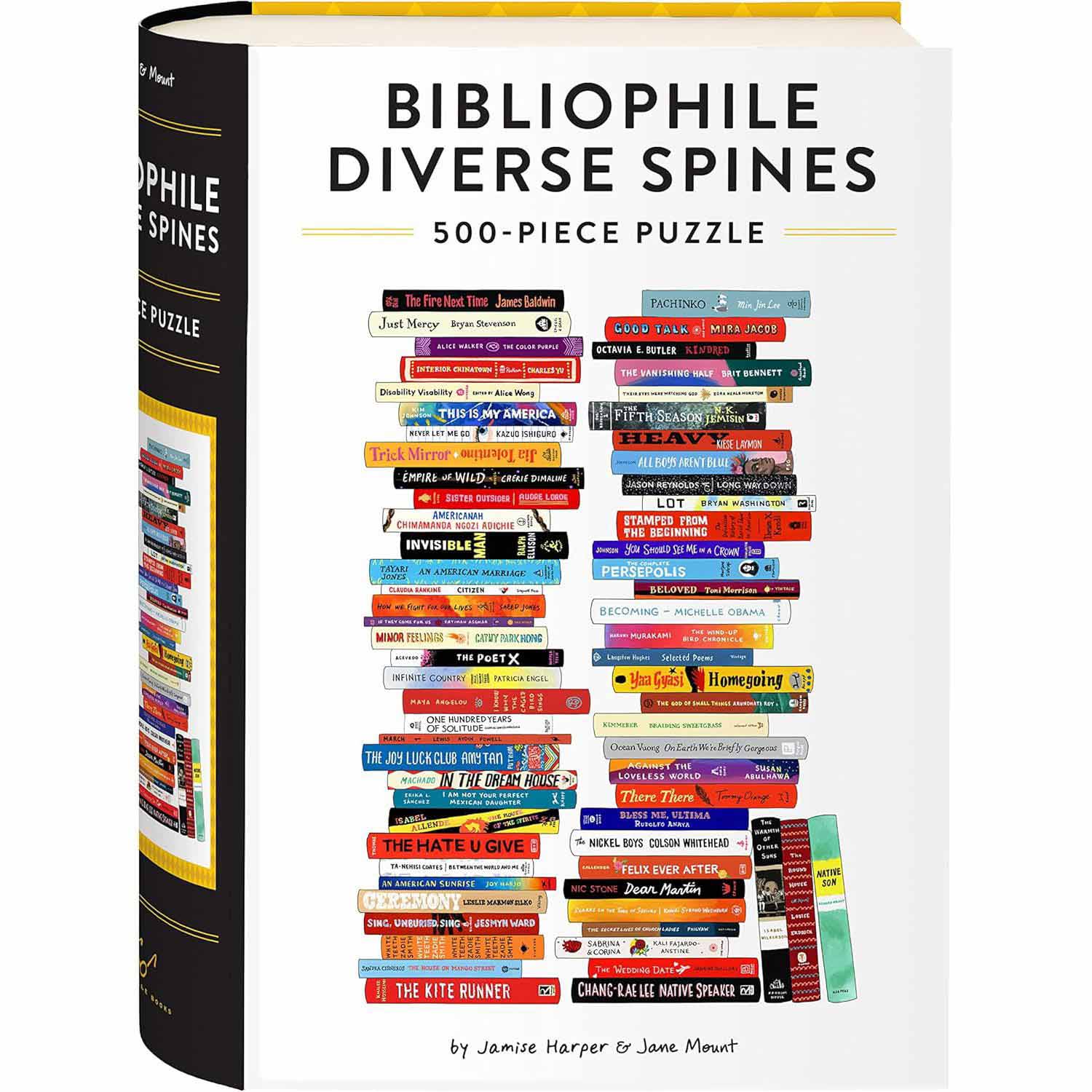 Bibliophile Diverse Spines 500 Piece Puzzle