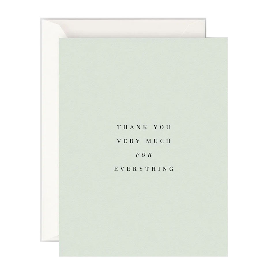 Father Rabbit Stationery Card Thank You Very Much For Everything